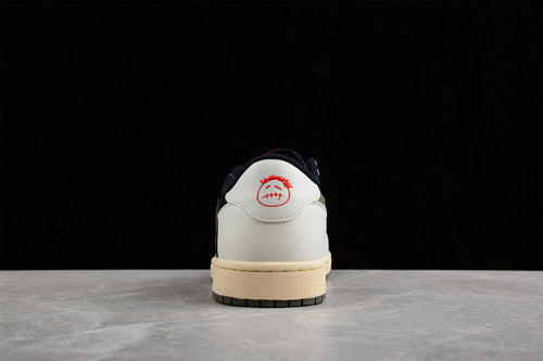 Air Jorden 1 Travis - Black/Olive/Red/silver