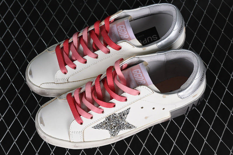 Golden Goose Super Star White/Silver/Pink