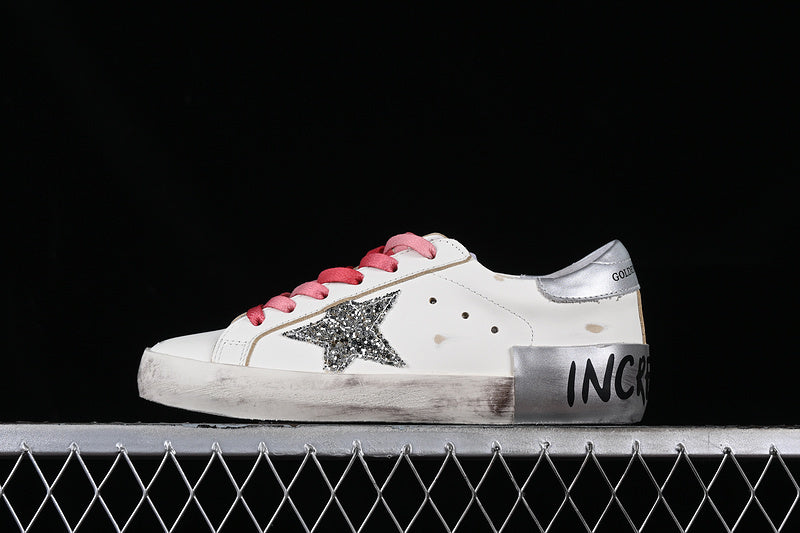 Golden Goose Super Star White/Silver/Pink
