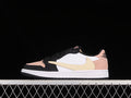Air Jorden 1 Low Travis- White/Black/Light Pink