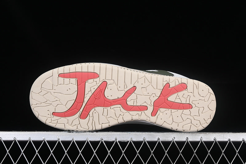 Jorden Cut The Check Travis- White/Gray/Black/Green