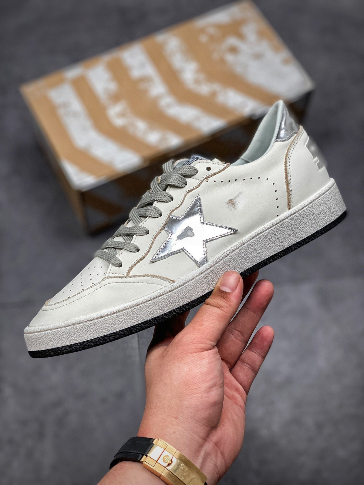 Golden Goose Super Star White/Silver