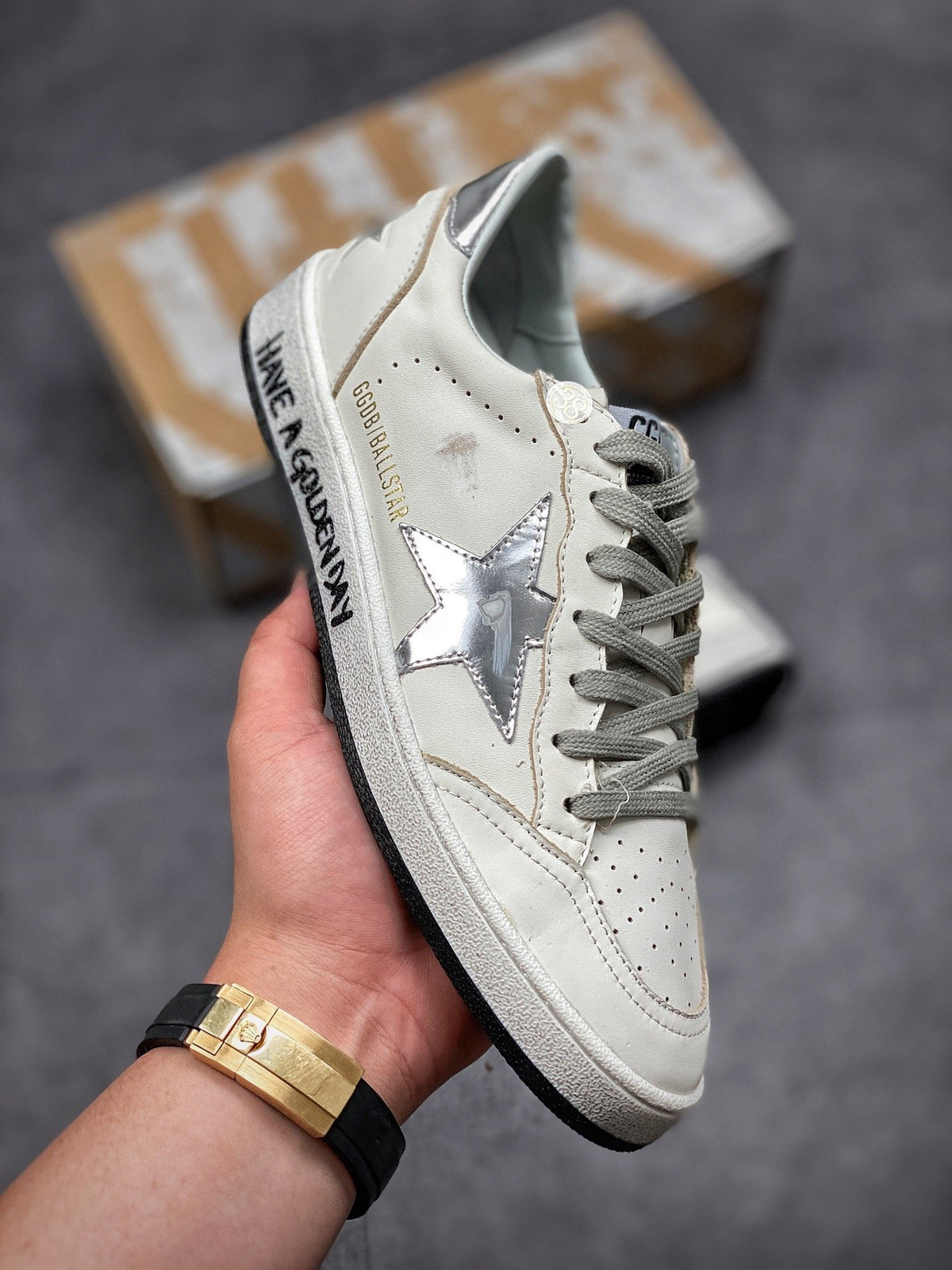 Golden Goose Super Star White/Silver