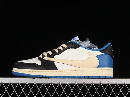 Air Jorden 1 Travis - Blue/pink/white